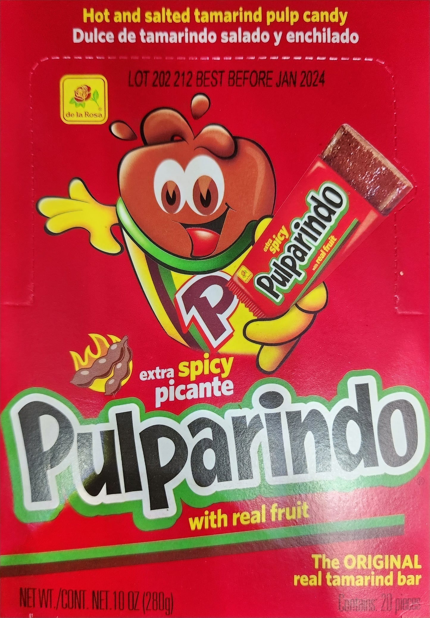 Pulparindo extra Spicy picante bar