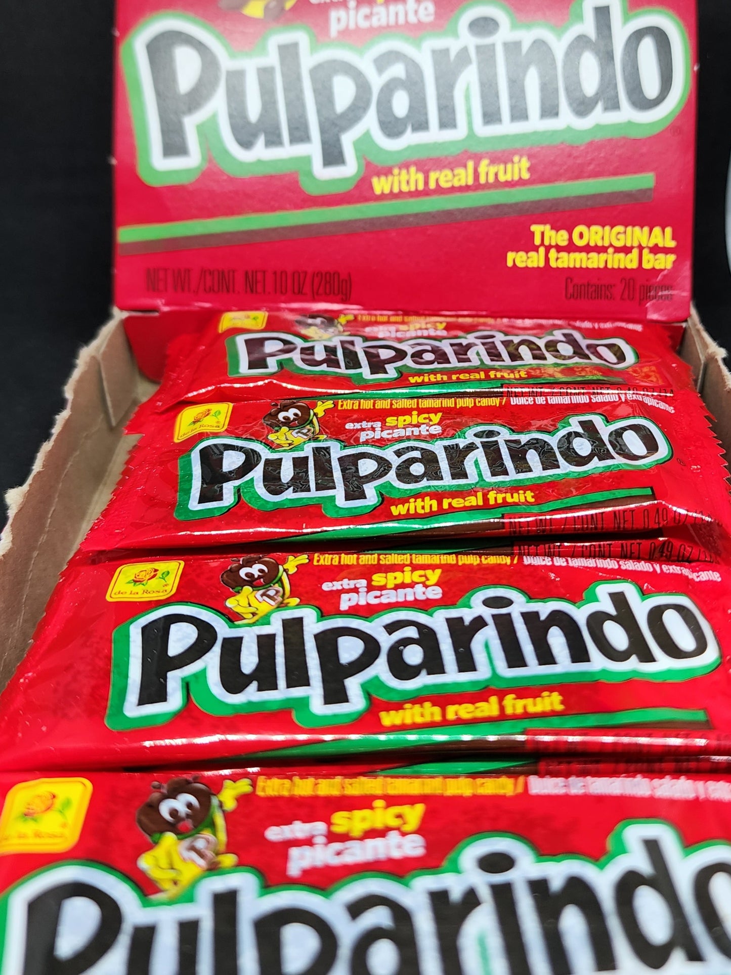 Pulparindo extra Spicy picante bar