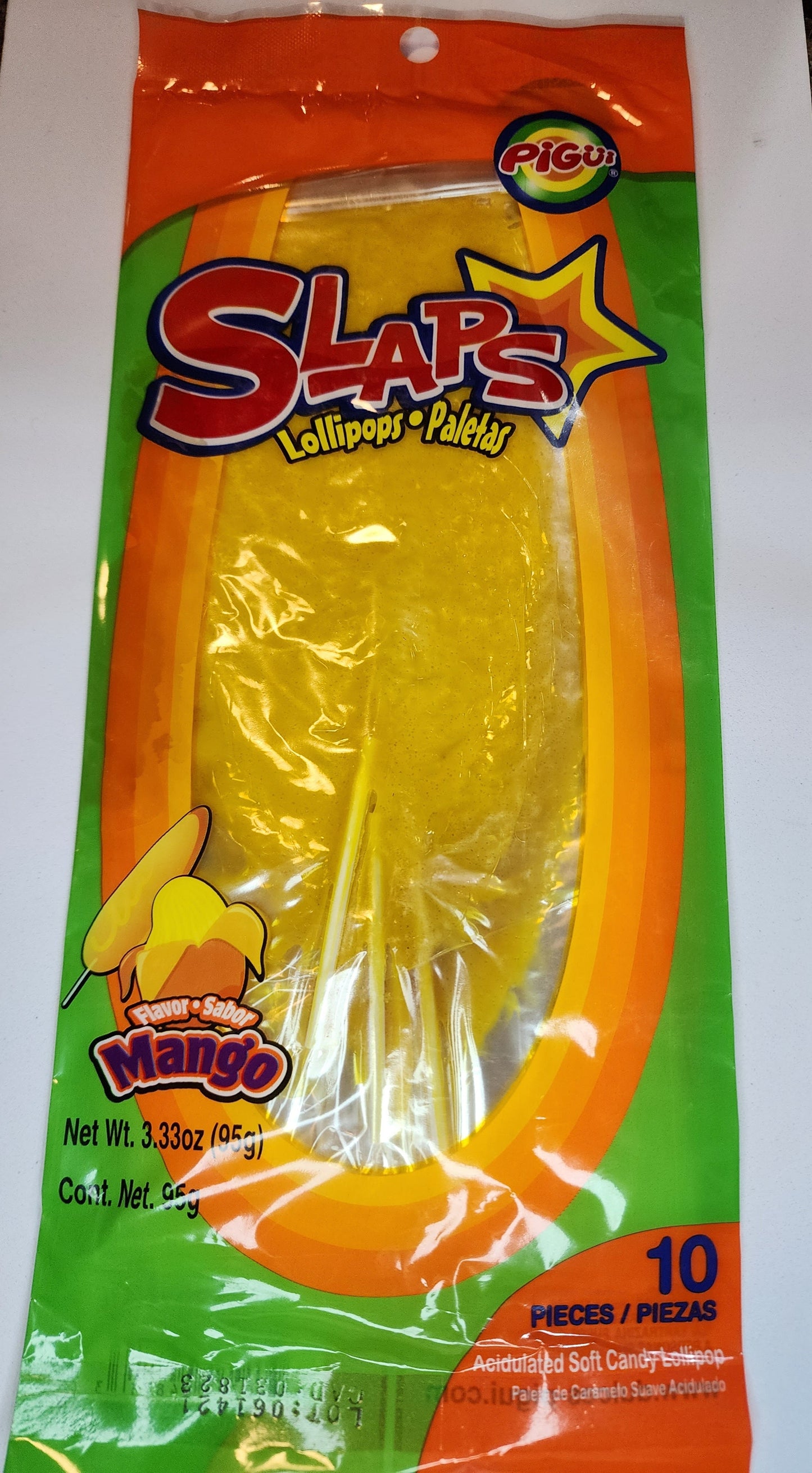 SLAPS Mango 10ct lollipop - paletas