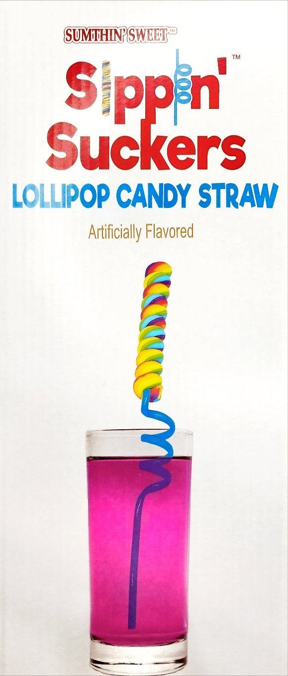 Sippin' Suckers Lollipop Candy Straw