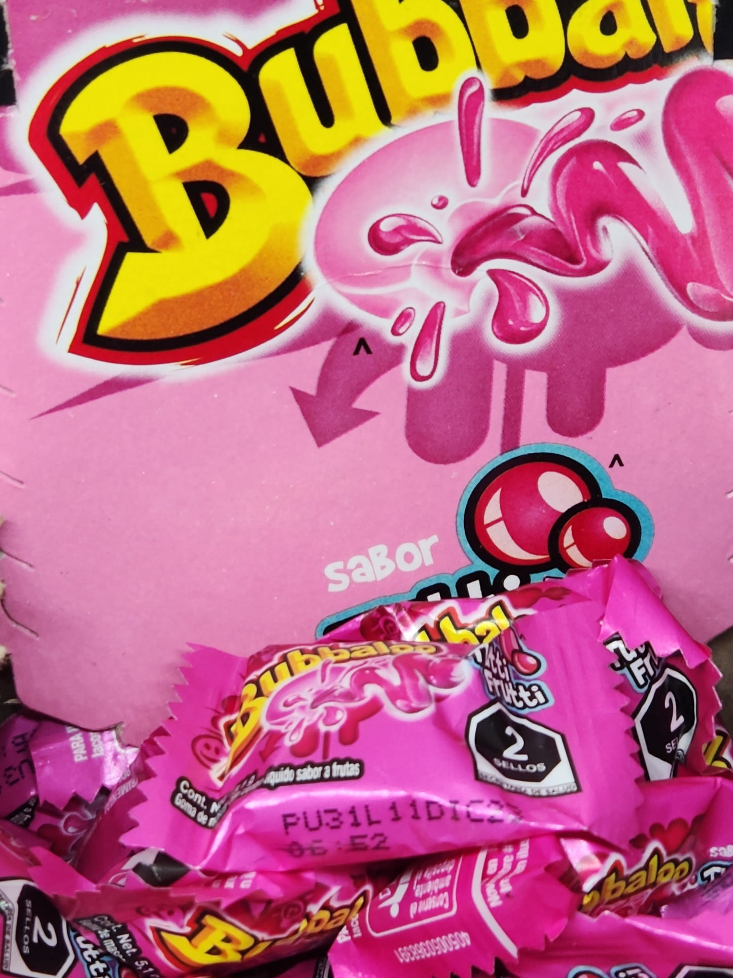 Bubbaloo Gum Tutti Fruitti