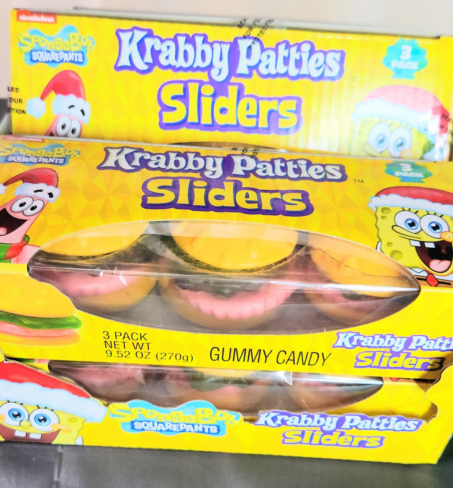 Spongebob Jumbo Krabby Patties Sliders 3pack