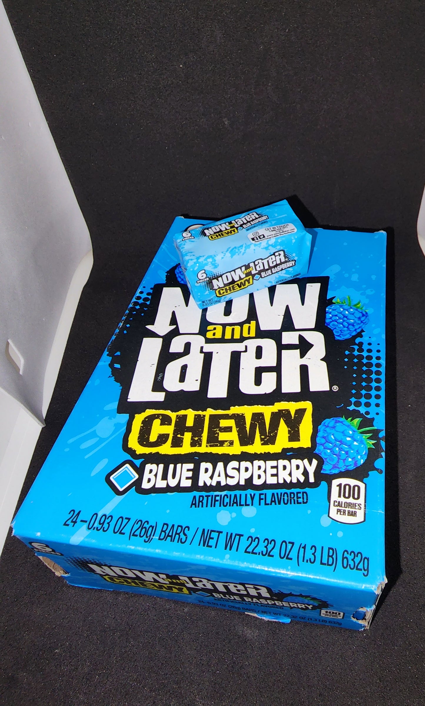 Now And Later Chewy Blue Raspberry