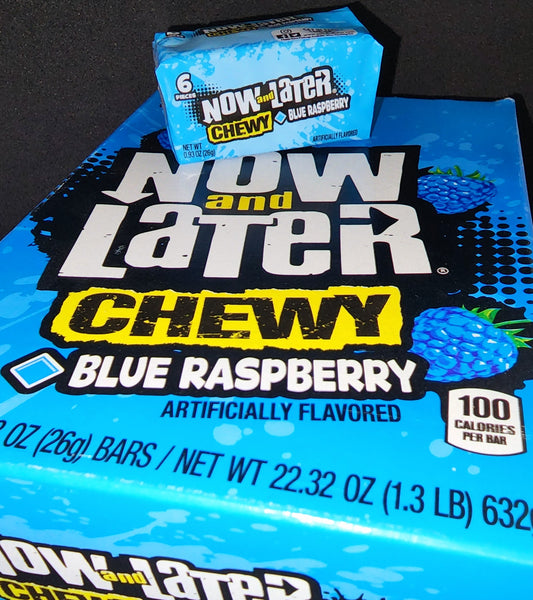 Now And Later Chewy Blue Raspberry