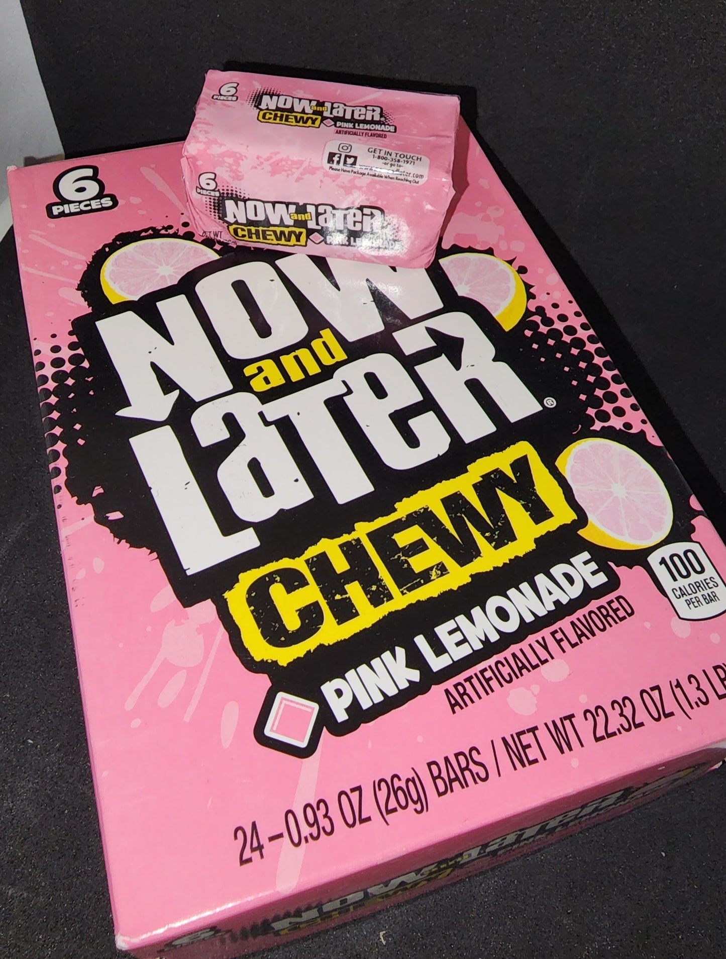 Now And Later Chewy Pink Lemonade