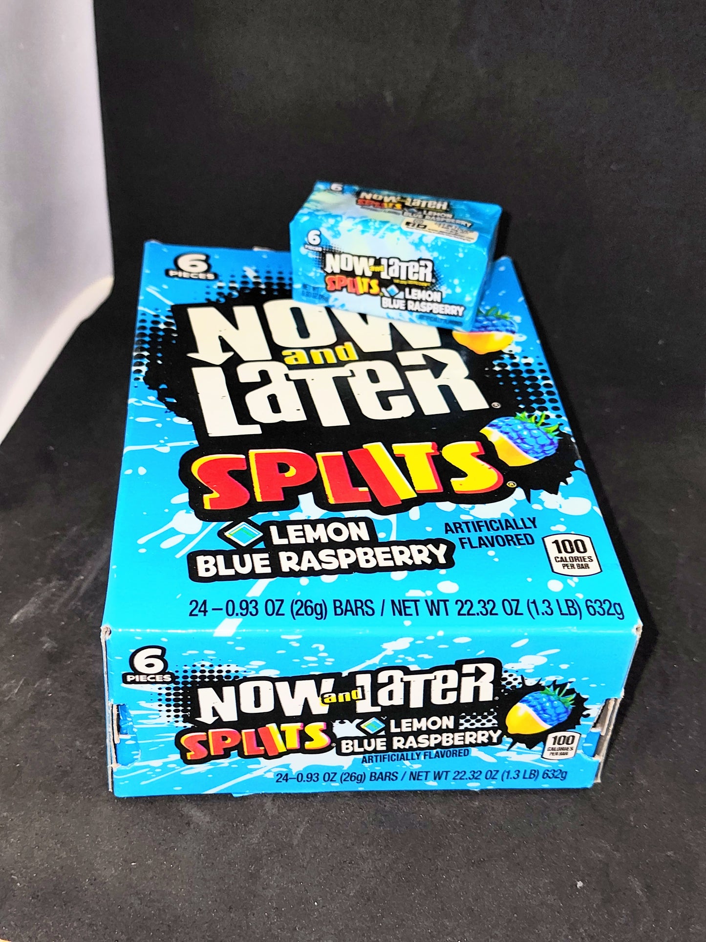 Now And Later Splits Lemon Blue Raspberry