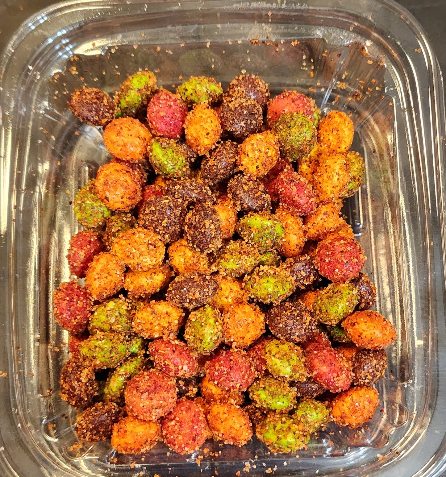 Skittles coated with Tangy Chili Powder