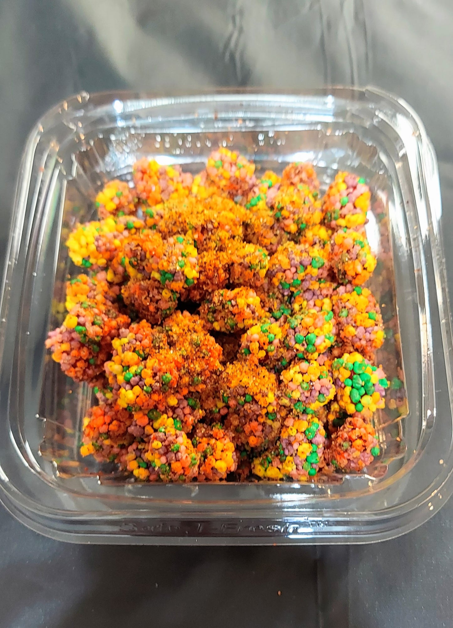 Nerds coated with Tangy Chili Powder